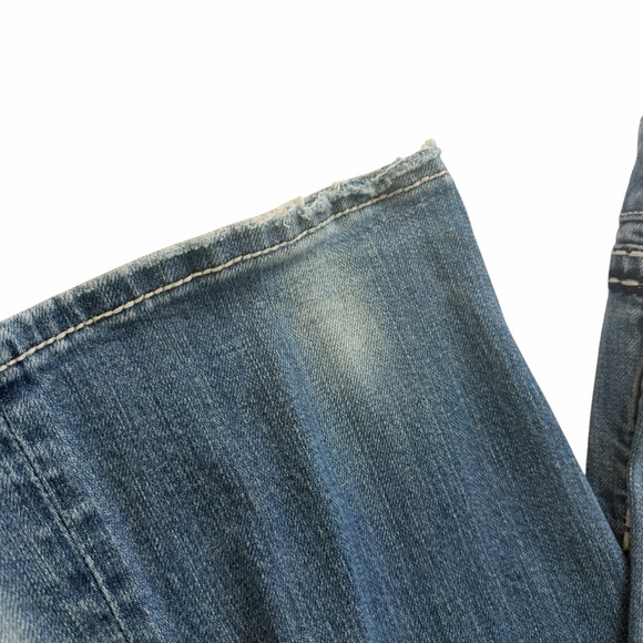 Miss Me mid rise boot jeans with back flap pockets thick stitch jeans size 31 - Picture 4 of 8